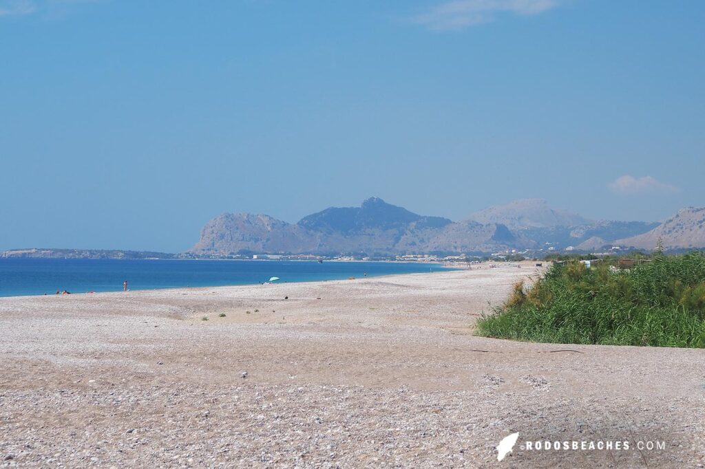 Afandou beach view from Traganou beach