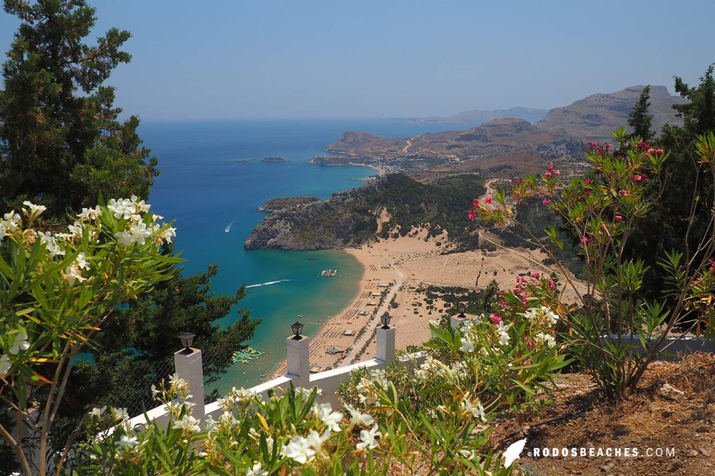 Rhodes best views to Tsambika beach