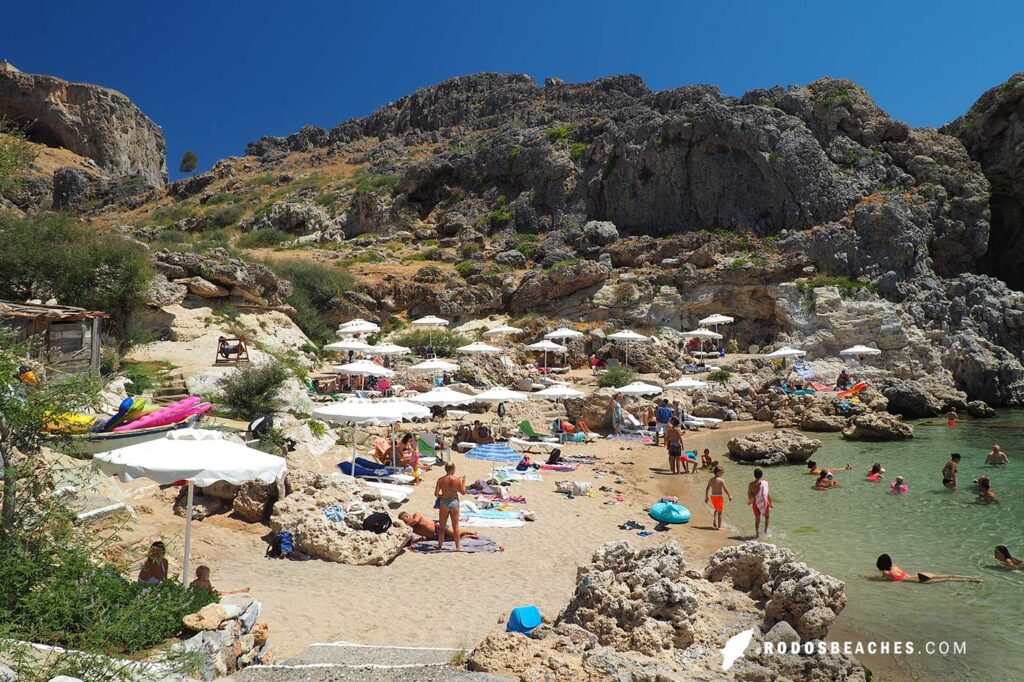 St. Paul's beach small part in Lindos