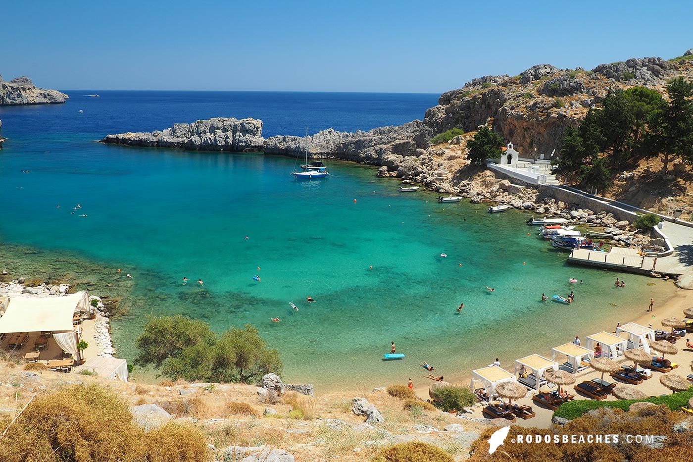 St' Paul bay Lindos Rhodes beach