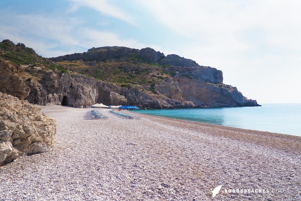 Sea caves of Traounou beach Rhodes