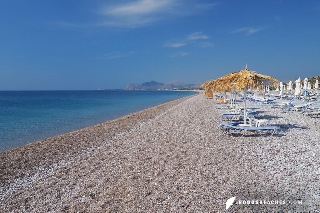 Traounou beach in Rhodes